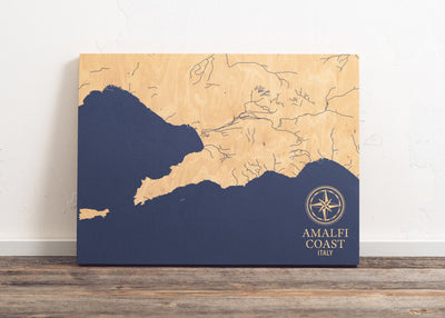 Amalfi Coast, Italy International Coastal Map
