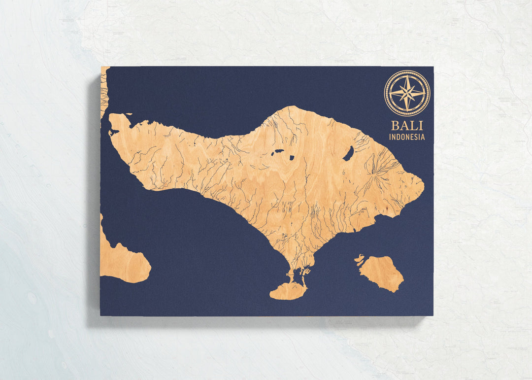 Bali, Indonesia International Coastal Map