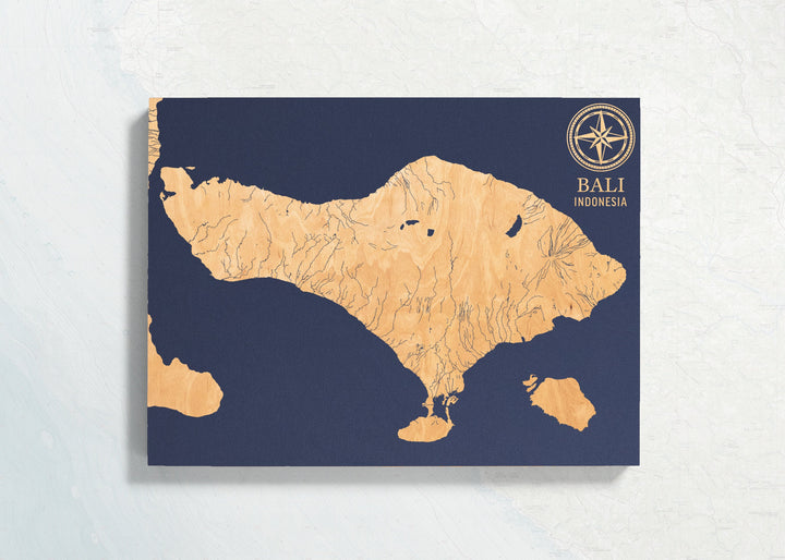 Bali, Indonesia International Coastal Map