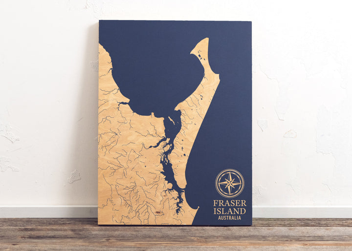 Fraser Island, Australia International Coastal Map