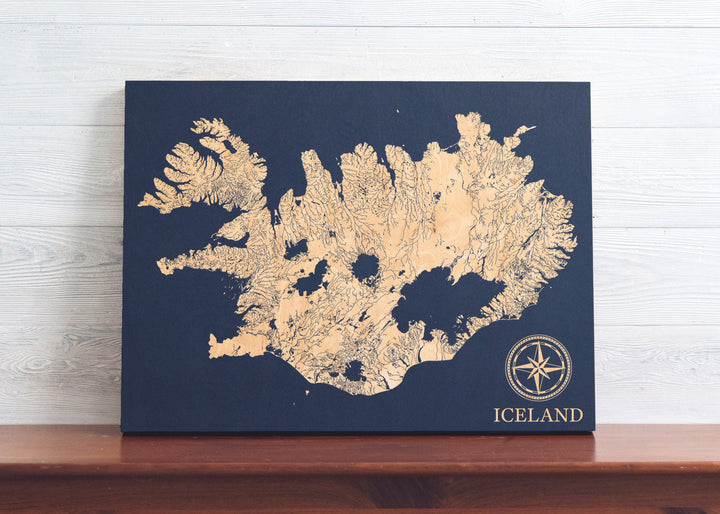 Iceland International Coastal Map