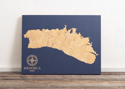 Menorca, Spain International Coastal Map