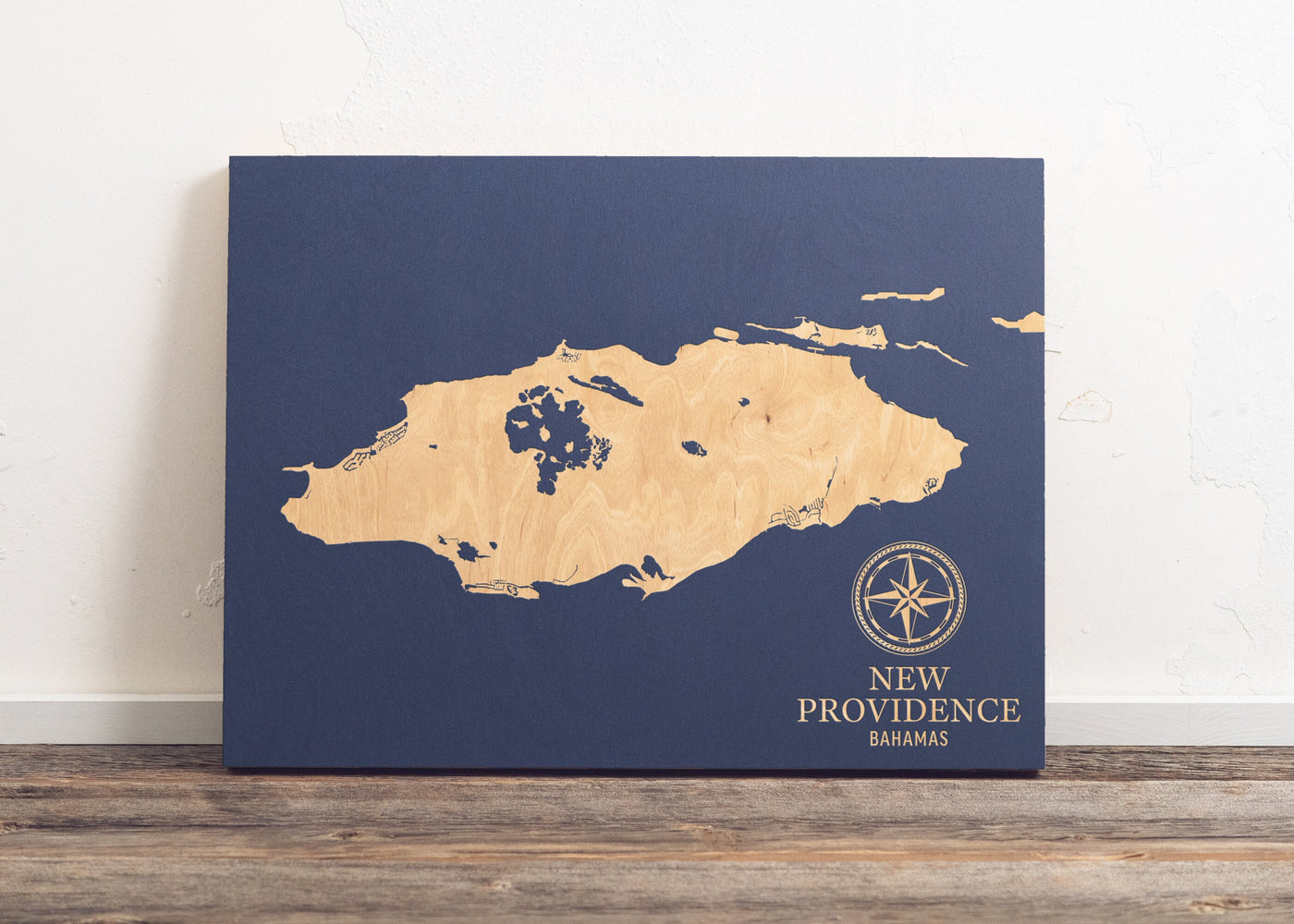 New Providence, Bahamas International Coastal Map