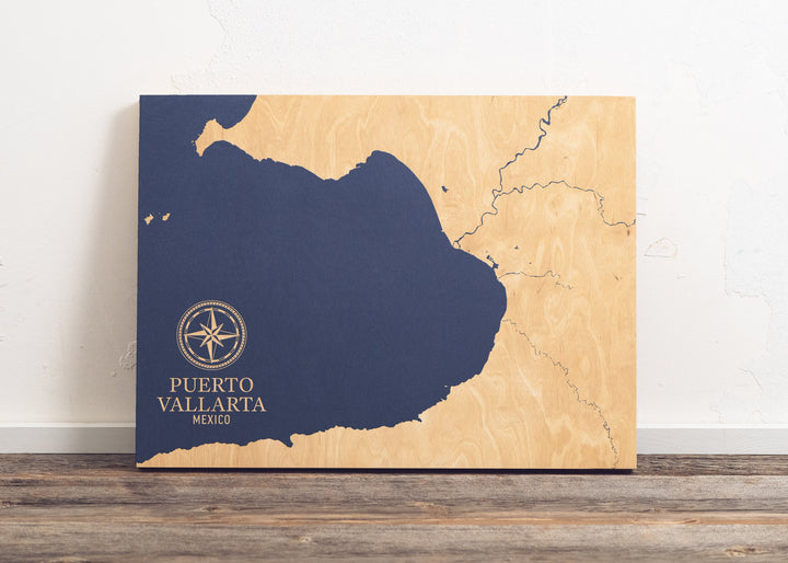 Puerto Vallarta, Mexico International Coastal Map