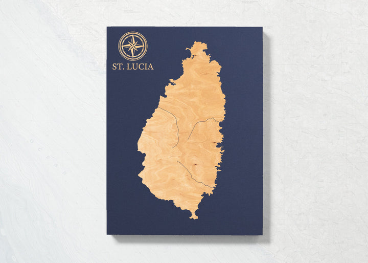 St. Lucia International Coastal Map