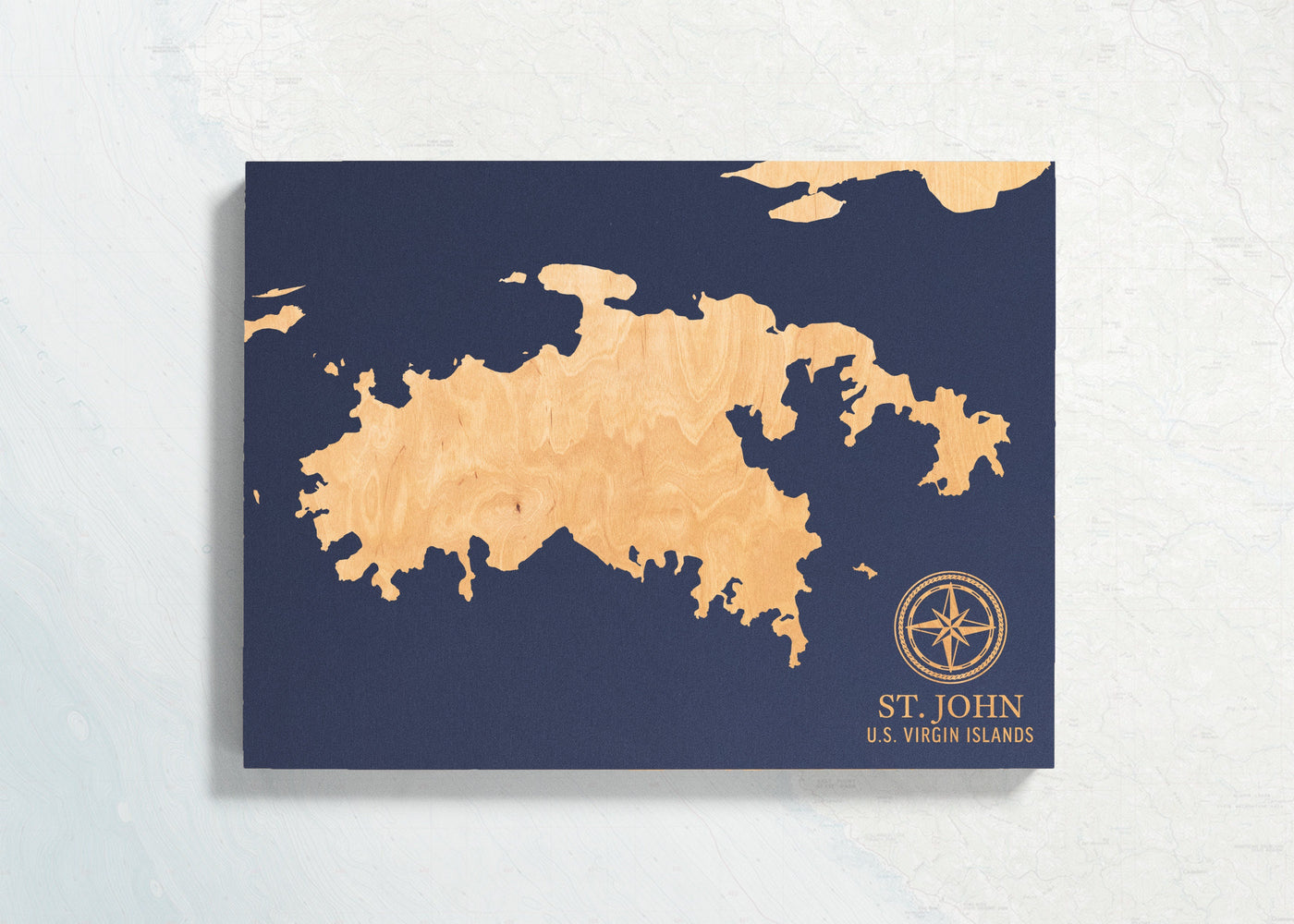 St John, U.S. Virgin Islands U.S. Coastal Map