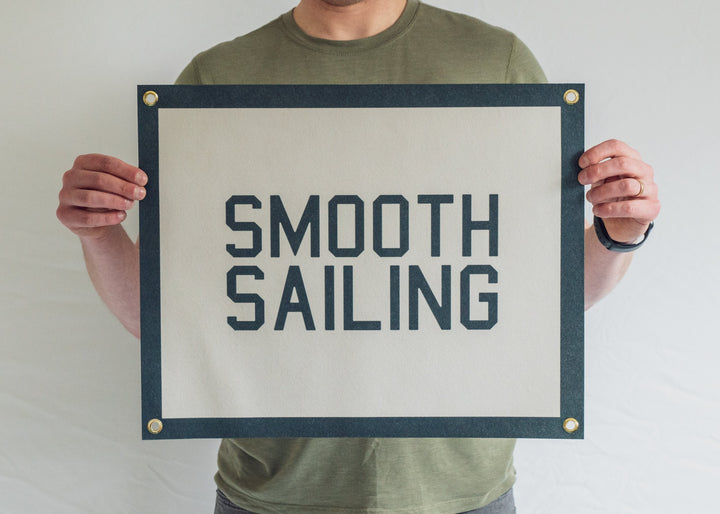 Smooth Sailing Felt Banner