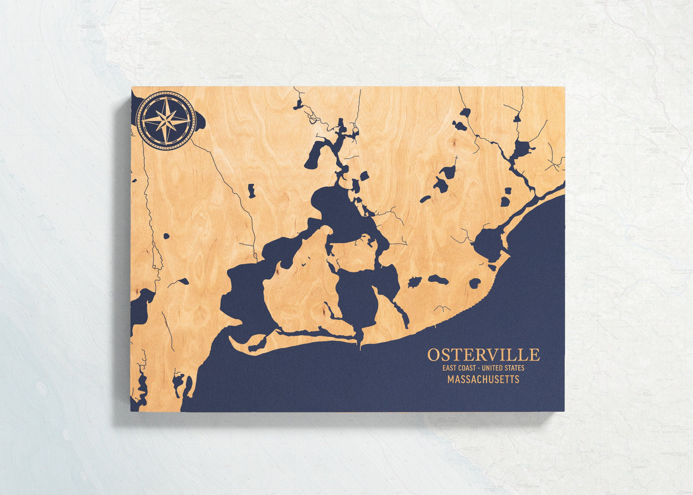 Osterville, Massachusetts U.S. Coastal Map