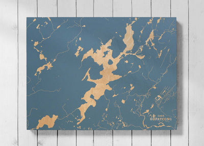 Lake Hopatcong, New Jersey Lake Map