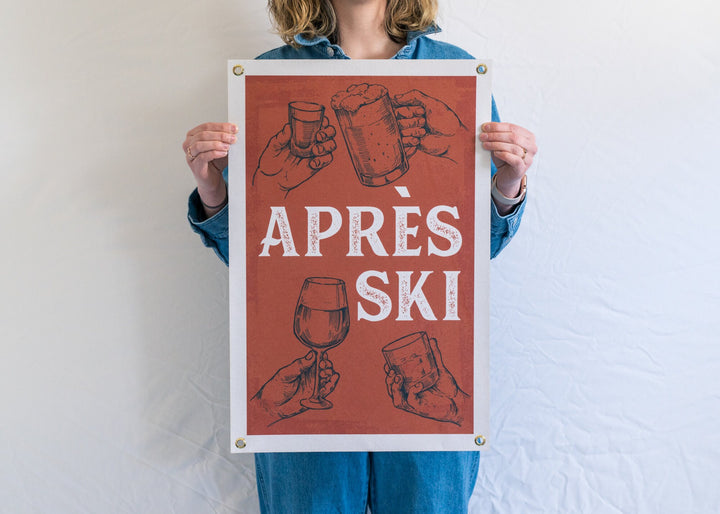 Apres Ski Felt Banner