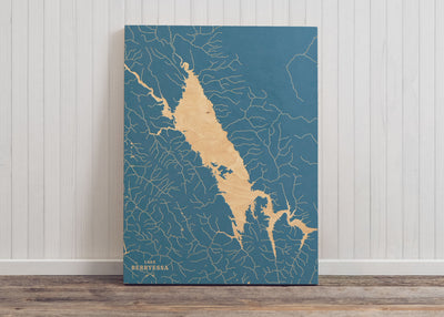 Lake Berryessa, California Lake Map