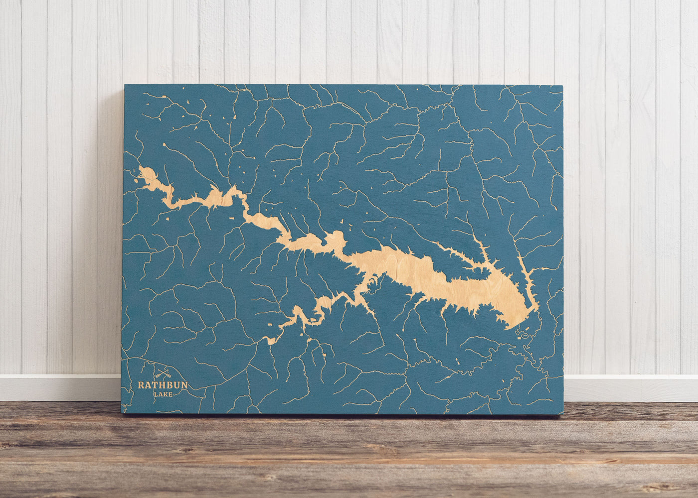 Rathbun Lake, Iowa Lake Map