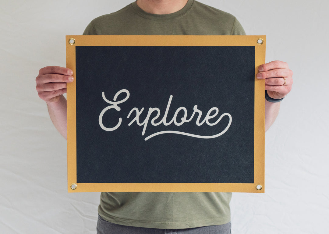 Explore Felt Banner