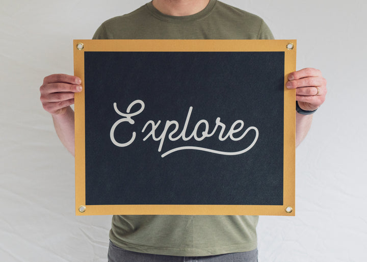 Explore Felt Banner