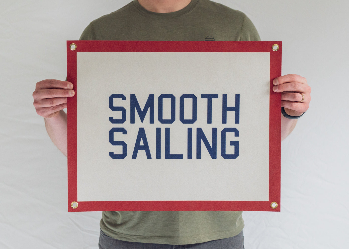 Smooth Sailing Felt Banner
