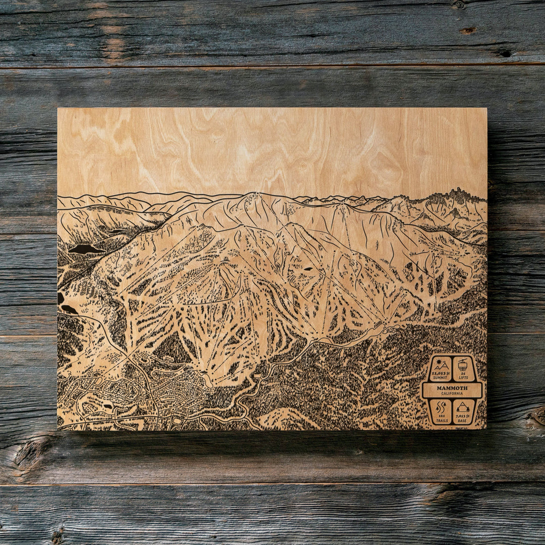 Mammoth, California Ski Trail Map