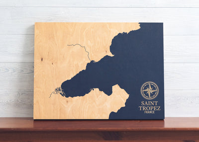Saint Tropez, France International Coastal Map