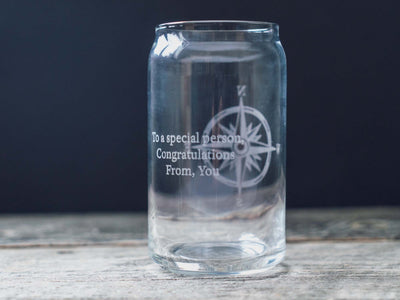 Custom Vintage Golf Bag Engraved Glasses