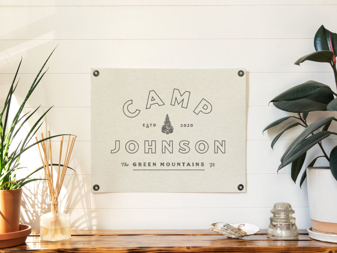 Custom Camp Name Felt Banner