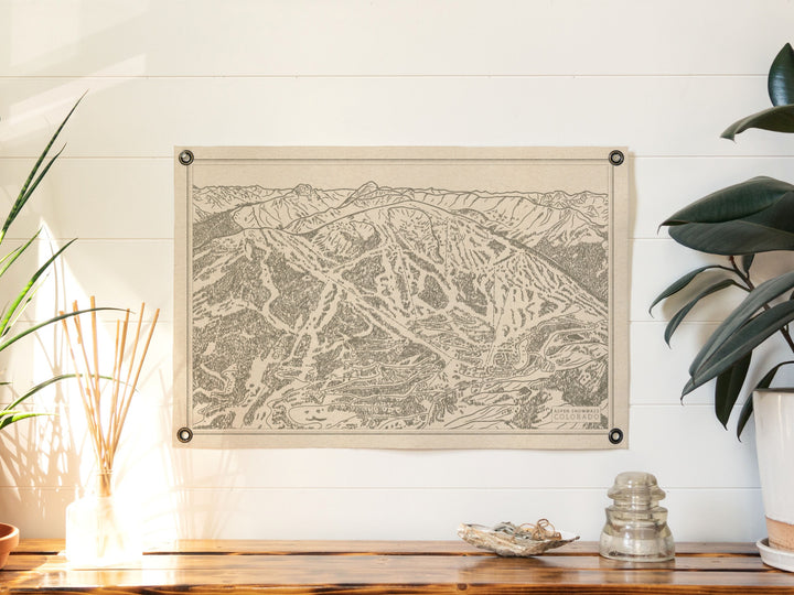 Aspen Snowmass, Colorado Felt Banner