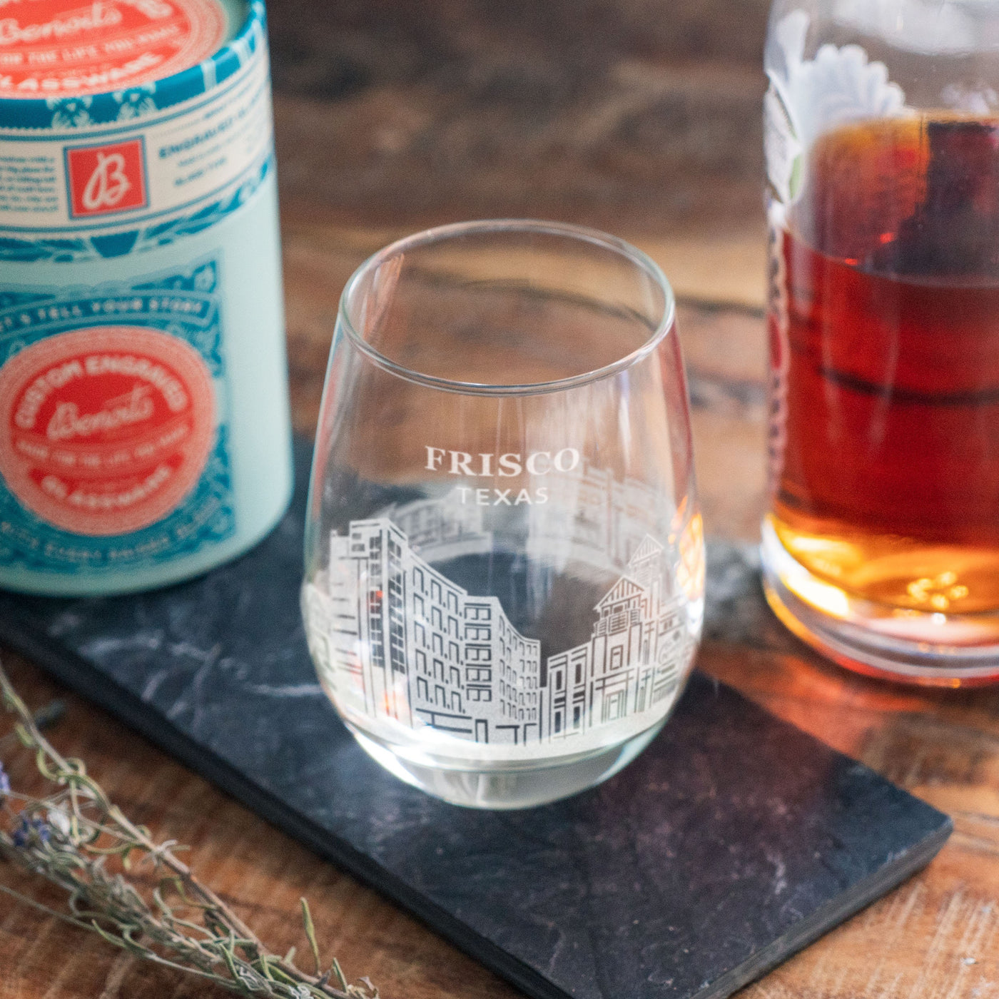 Frisco, Texas Skyline Glasses