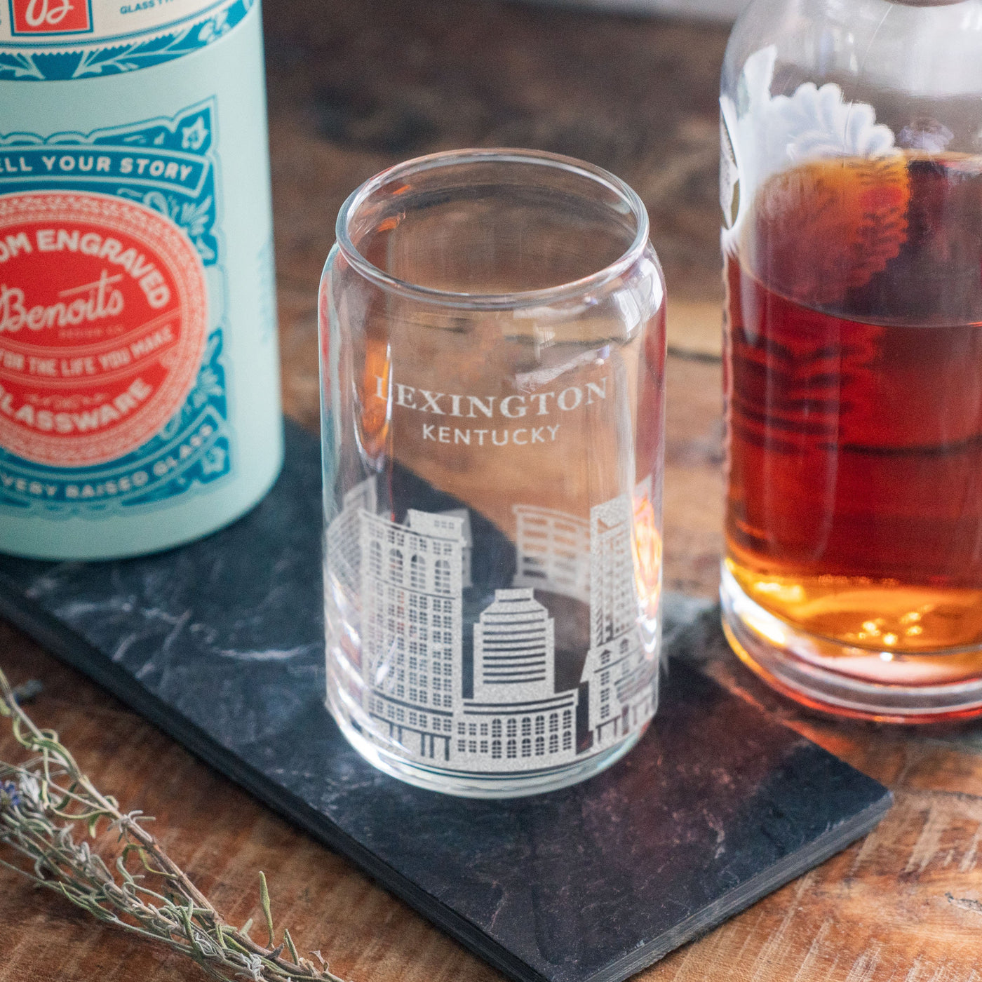 Lexington, Kentucky Skyline Glasses