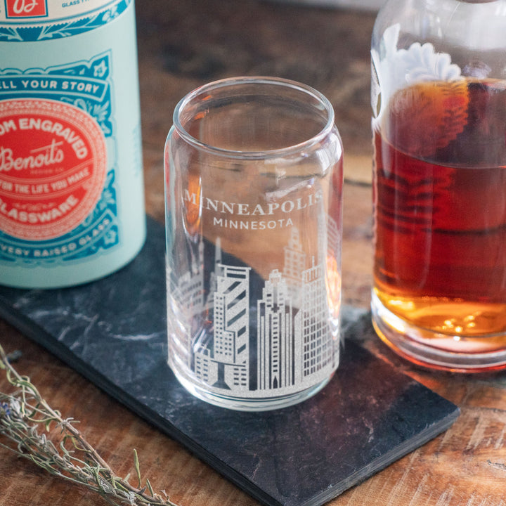 Taft Law Minneapolis, Minnesota Skyline Glasses