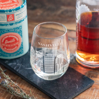 Nashville, Tennessee Skyline Glasses