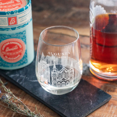 Augusta, Georgia Skyline Glasses