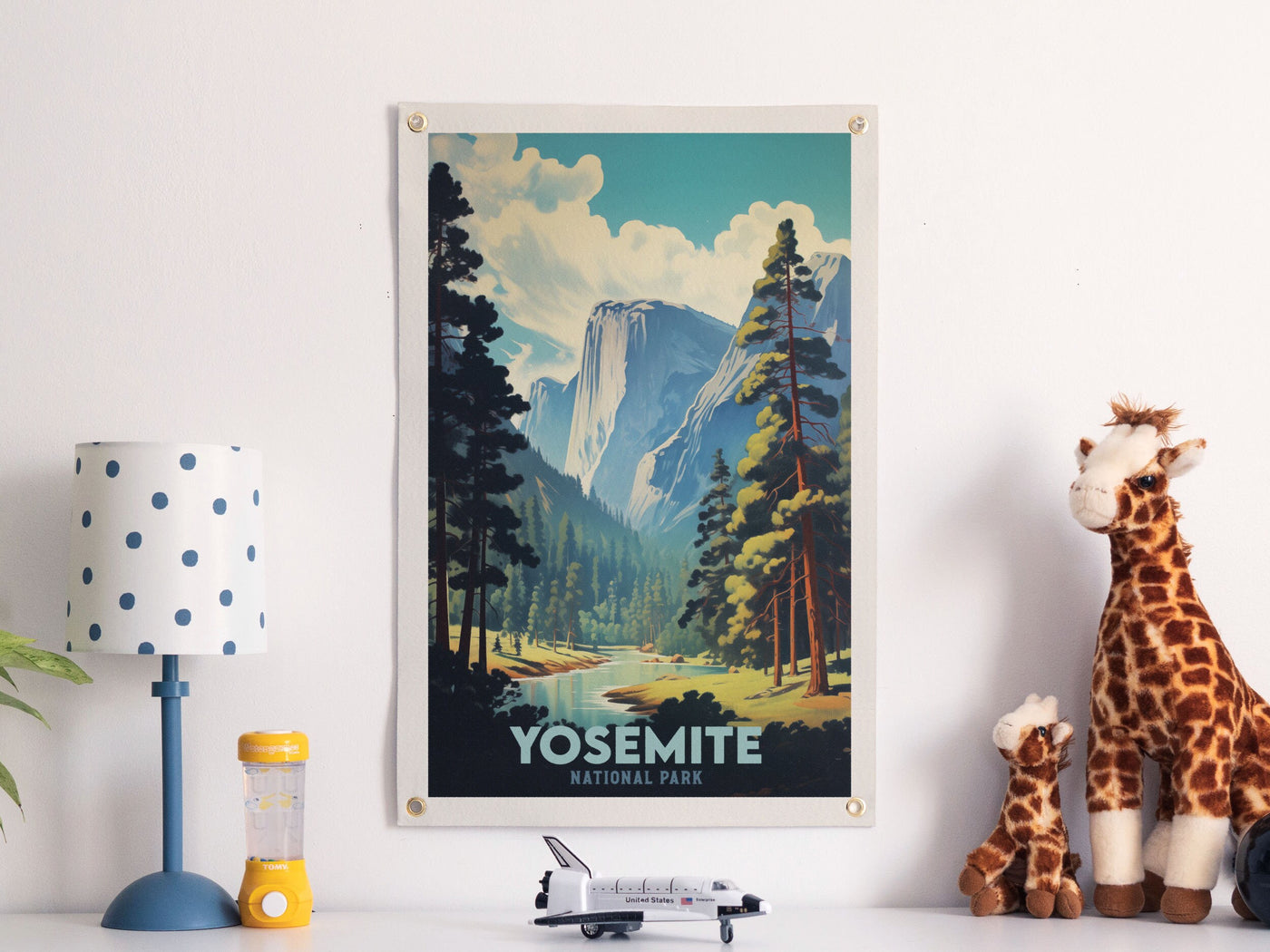 Yosemite National Park Felt Banner