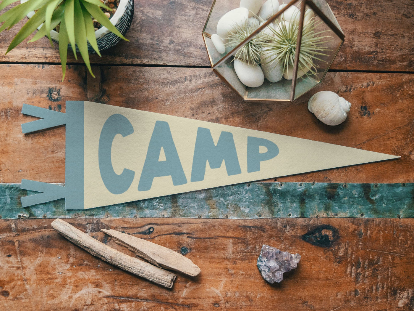 Boho Camp Felt Pennant