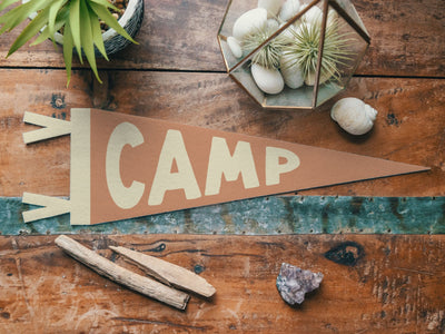 Boho Camp Felt Pennant