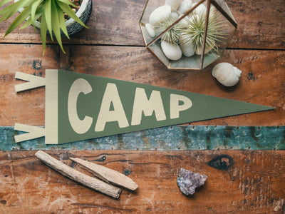 Boho Camp Felt Pennant