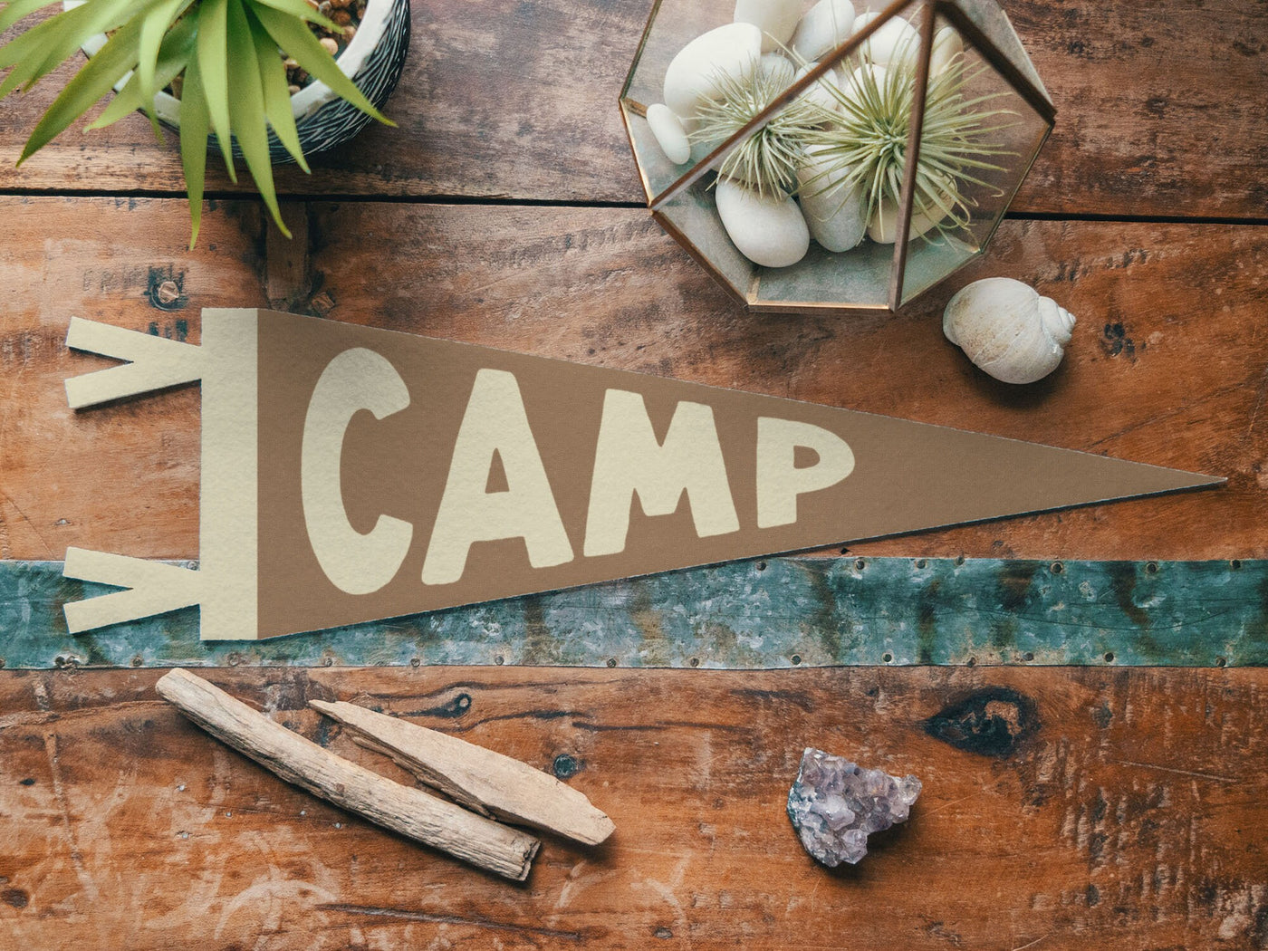 Boho Camp Felt Pennant