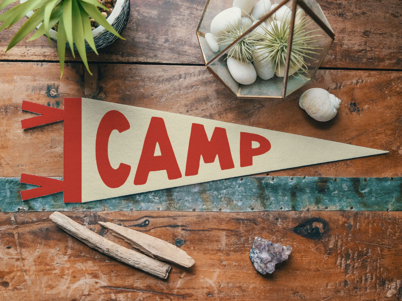 Bold Camp Felt Pennant