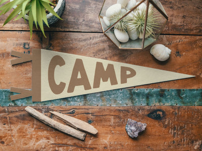 Boho Camp Felt Pennant