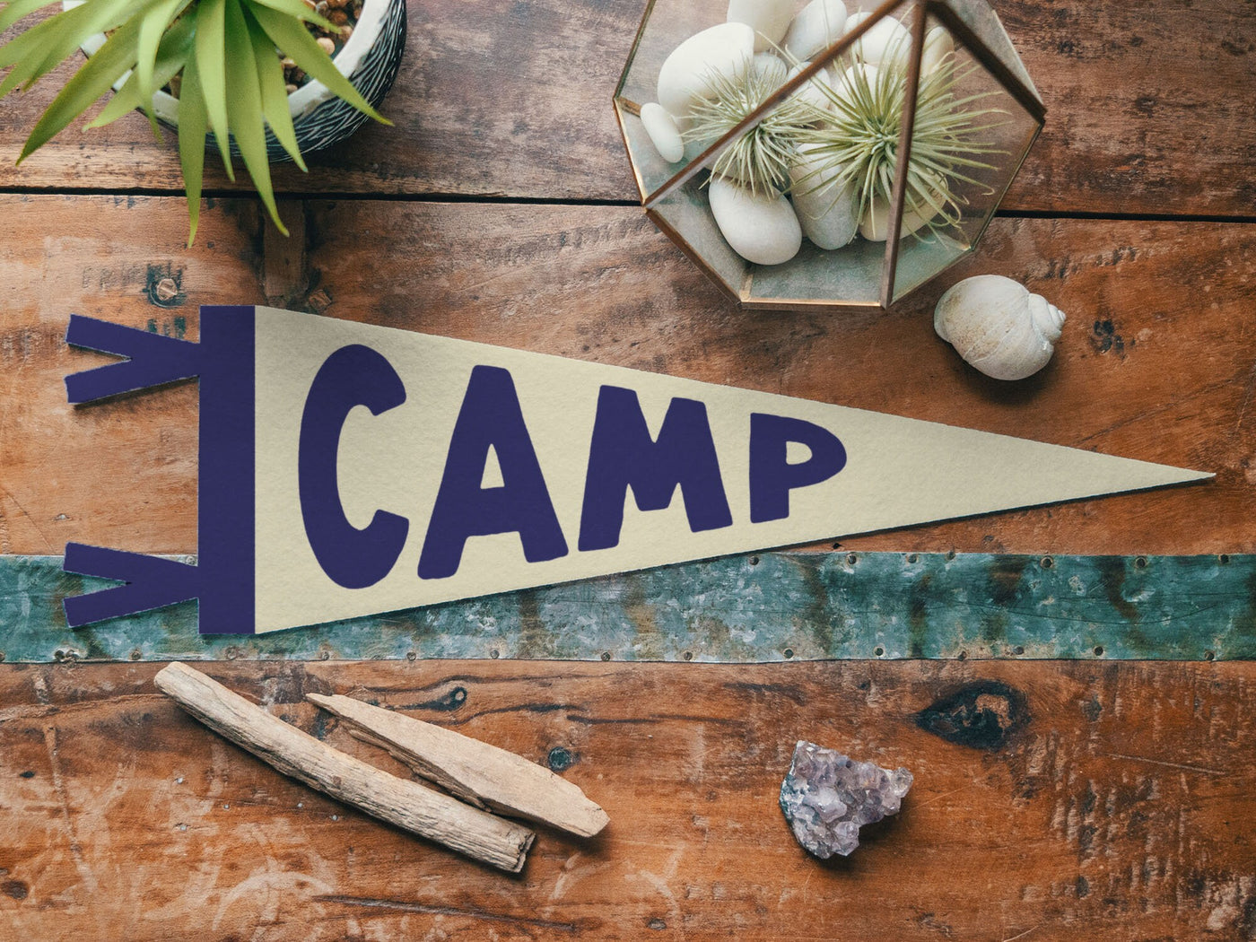 Bold Camp Felt Pennant