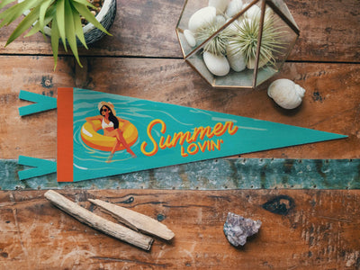 Summer Lovin' Felt Pennant