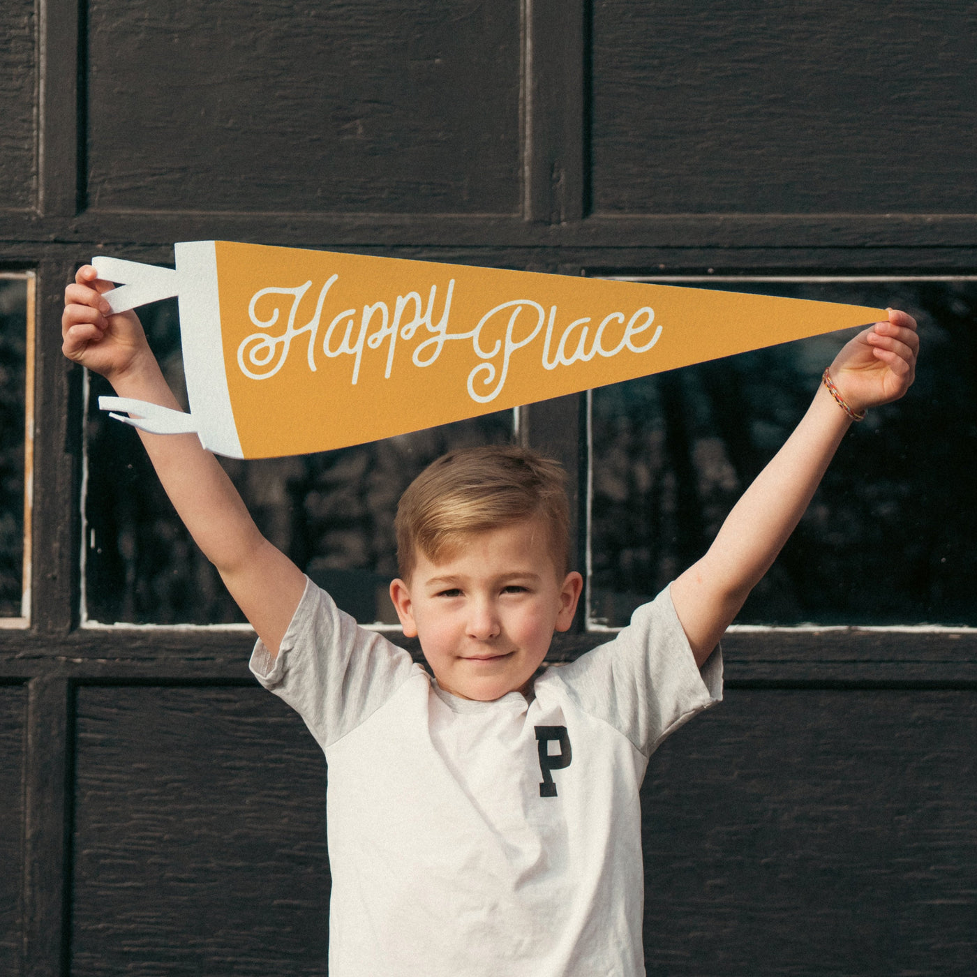 Find Your Happy Place Felt Pennant