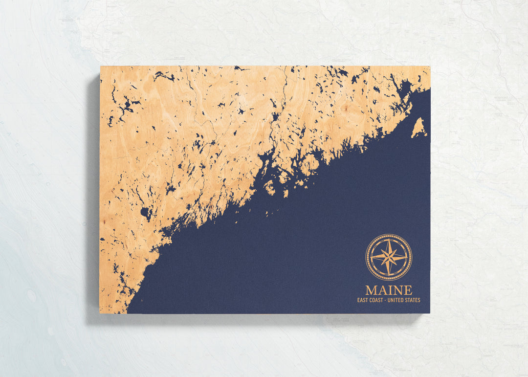 Maine Coast U.S. Coastal Map